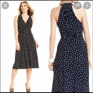 Cute and stylish polka-dotted halter dress 👗